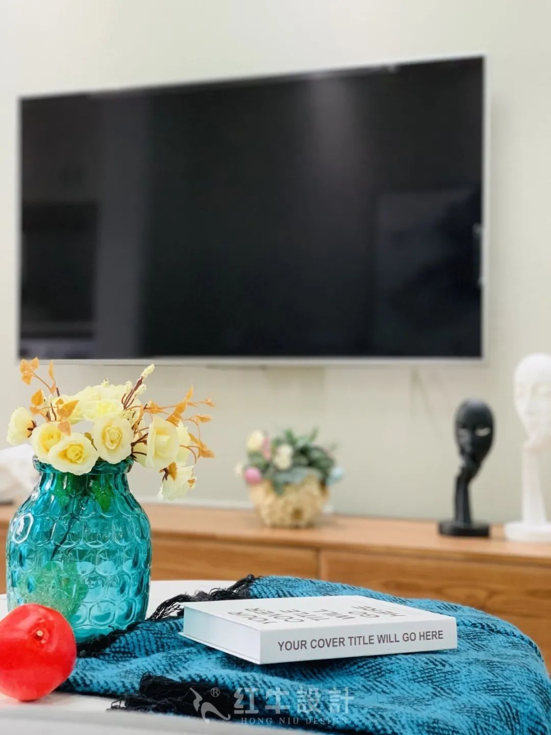 保利国际社区95㎡北欧风格--记录毛坯到美家的蜕变过程07实景效果_客厅